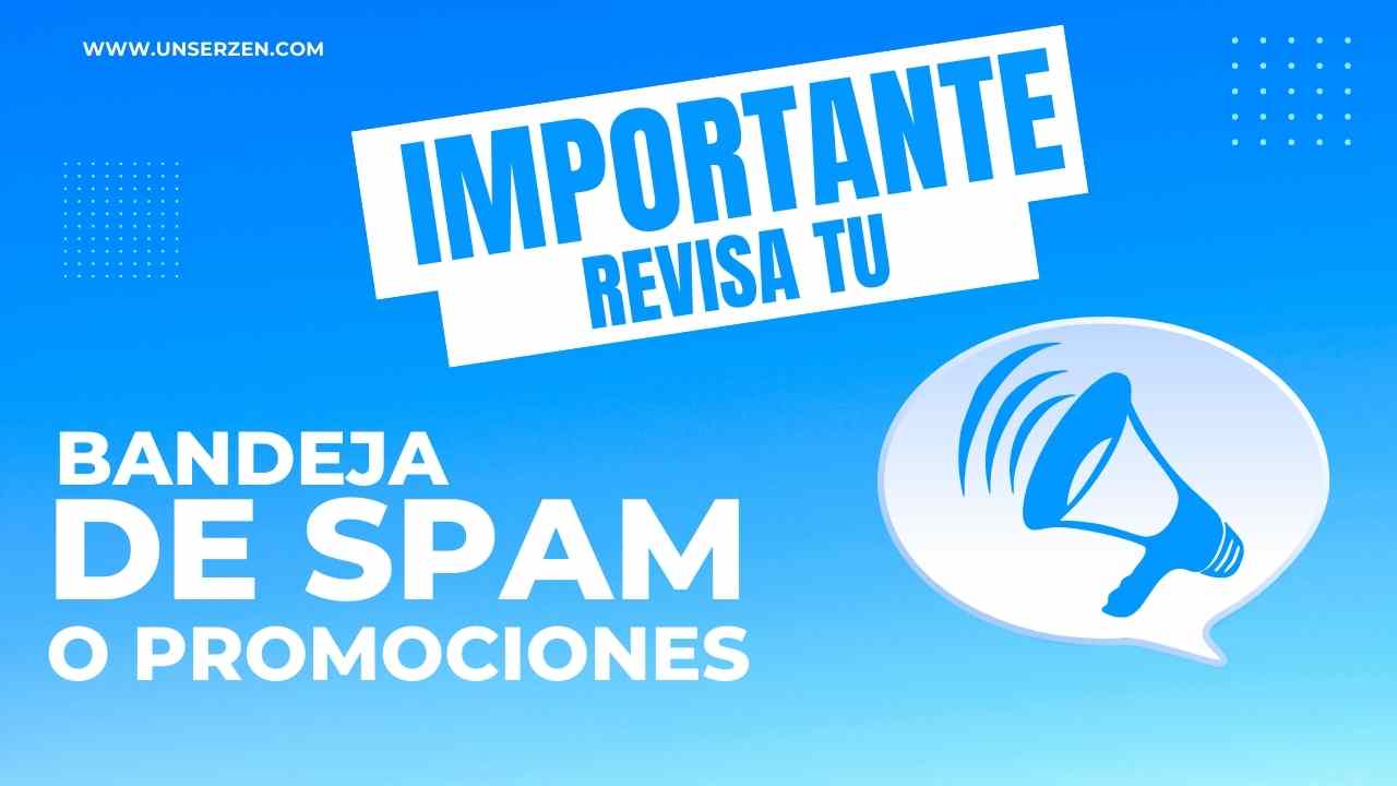 importante bandeja de spam